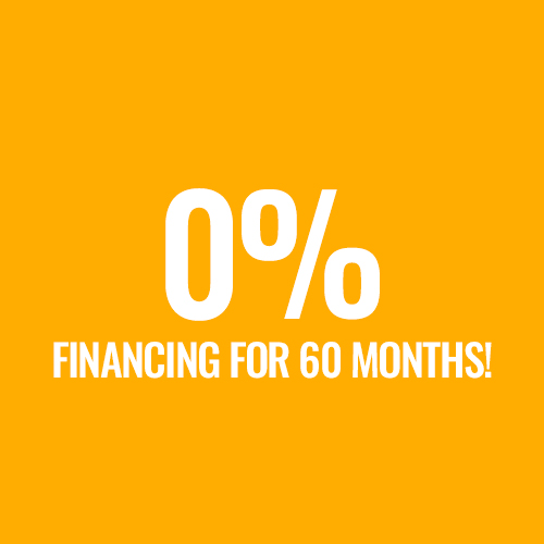 0% Interest for 60 Months!